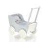 Puppenwagen Holz Mila Weiß Grau 65026-535