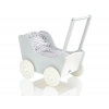 Puppenwagen  aus Holz Mila Weiß Grau 65026-619