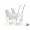 Puppenwagen  aus Holz Mila Weiß Grau 65026-740