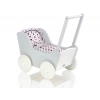 Puppenwagen Holz Mila Weiß Grau 65026-767