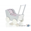 Puppenwagen Holz Mila Weiß Grau 65026-767