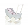 Puppenwagen Holz Mila Weiß Grau 65027-767