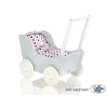 Puppenwagen Holz Mila Weiß Grau 65027-767
