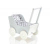 Puppenwagen  aus Holz Mila Weiß Grau 65027-770
