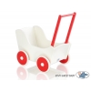 Puppenwagen Mila Weiß mit Rot 125025