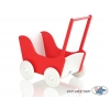 Puppenwagen Mila Weiß mit Rot 125026