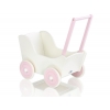 Puppenwagen Mila Weiß Rosa 85025