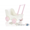 Puppenwagen Mila Weiß Rosa 85025