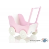 Puppenwagen Mila Weiß Rosa 85026