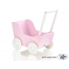 Puppenwagen Mila Weiß Rosa 85027