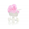 Puppenwagen nr Weiße Weide Bettwäsche Rosa Kariert 71699-384