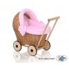 Puppenwagen Holz und Weide
