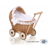 Puppenwagen Weide Bettwäsche Weiß nr 1702-516