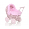 Puppenwagen Weide Rosa Bettwäsche Rosa Punktmuster nr 81703-553