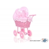 Rosa Weide Puppenwagen Bettwäsche Rosa Punktmuster nr 51699-553
