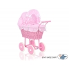 Rosa Weide Puppenwagen Rosa mit Punktmuster Weiß nr 51699-530