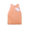 Schlafsack für Baby - Hängende Herzen orange