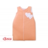 Schlafsack für Baby - Hängende Herzen orange