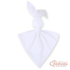 Schmusehase für Baby Doppelseitig Häschen - Blumenmuster-grau