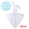 Schmusehase für Baby Doppelseitig Häschen- Chevron minze