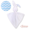 Schmusehase für Baby Doppelseitig Häschen - Simple blau Chevron