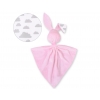 Schmusehase für Baby Doppelseitig Häschen - Wolken grau/rosa