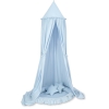 Set: Babyzimmer Betthimmel + Rüschennestchen + Kissen - blau