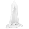 Set: Babyzimmer Betthimmel + Rüschennestchen + Kissen - weiß