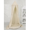 Set: Betthimmel + Rüschennestchen - beige