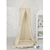 Set: Betthimmel + Rüschennestchen - beige