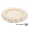 Set: Betthimmel + Rüschennestchen - beige