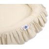 Set: Betthimmel + Rüschennestchen - beige