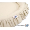 Set: Betthimmel + Rüschennestchen - beige