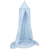 Betthimmel mit Rüschennestchen für Babyzimmer - blau