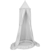 Babybett Himmel und Nestchen Set - Grau Baumwolle