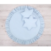 Set: Betthimmel + Spielmatte + Kissen - blau