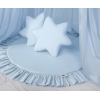 Set: Betthimmel + Spielmatte + Kissen - blau