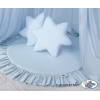 Set: Betthimmel + Spielmatte + Kissen - blau