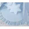 Set: Betthimmel + Spielmatte + Kissen - blau