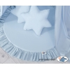 Set: Betthimmel + Spielmatte + Kissen - blau