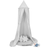 Set: Betthimmel + Spielmatte + Kissen - grau