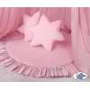 Set: Betthimmel + Spielmatte + Kissen - rosa