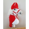 Set für Hobby Horse A3: Fleecedecke + Ohrenschützern Rot