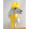 Set für Hobby Horse A3: Fleecedecke + Ohrenschützern - Gelb