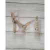 Halfter mit Anbindestrick aus Kordel für Steckenpferd A3 - beige