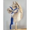 Halfter mit Anbindestrick aus Kordel für Hobby Horse A3 - blau