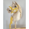 Halfter mit Anbindestrick aus Kordel für Hobby Horse A3 - gelb