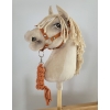 Halfter mit Anbindestrick aus Kordel für Hobbypferd A3 - ginger