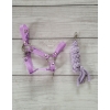 Halfter mit Anbindestrick aus Kordel für Hobby Horse A3 - lila