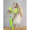 Halfter mit Anbindestrick aus Kordel A3 -neon-green
